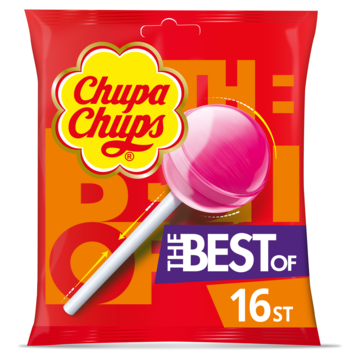 Chupa Chups The Best of Lollies Uitdeel Snoep Zak 16 stuks