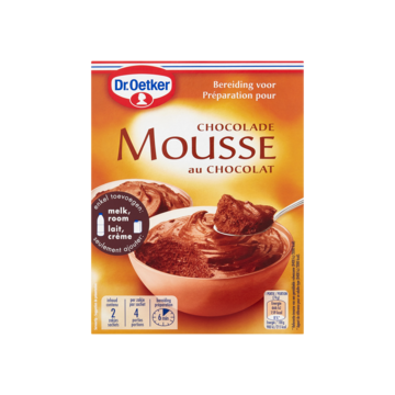 Dr. Oetker Bereiding voor Chocolade Mousse 2 x 95g
