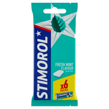 Stimorol Fresh Mint Flavour Sugar Free 6 x 14g