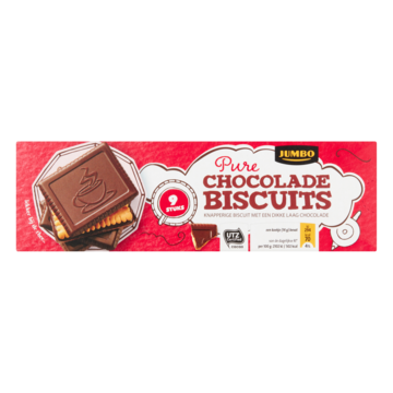 Jumbo Chocolade Biscuits Puur 9 Stuks 125g