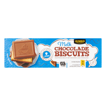 Jumbo Melkchocolade Biscuits 9 Stuks 125g