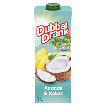 DubbelDrank Ananas Kokos 1L