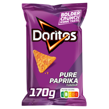 Doritos Pure Paprika Tortilla Chips 170gr Aanbieding 2 zakken Doritos a 160185 gram Oven a 150 gram of Popworks a 85 gram