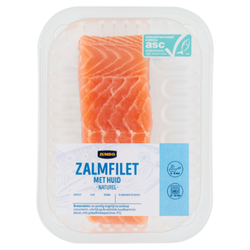 Jumbo Zalmfilet met Huid Naturel ca. 140g