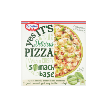 Dr Oetker Yes It S Pizza Spinach Base 335g Bestellen Diepvries Jumbo Supermarkten