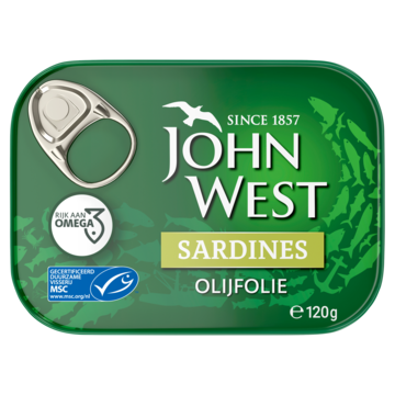 JW Sardines in olijfolie MSC 120g