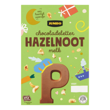 Jumbo Hazelnoot Melk Chocoladeletter P 135g