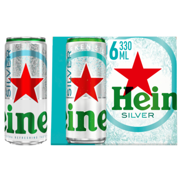 Heineken Silver Bier Blik 6 x 33cl