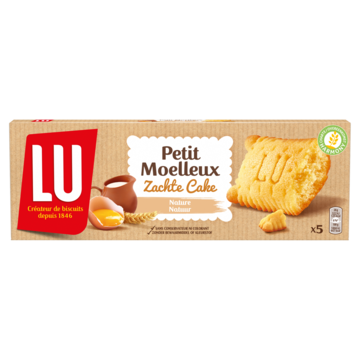LU Petit Moelleux Zachte Cake Naturel 5 Stuks 140g