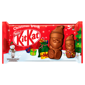 KITKAT Melk chocolade kerstman 5-pack