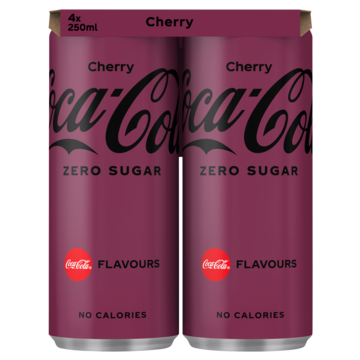 Coca-Cola Zero Sugar Cherry 4 x 250ml