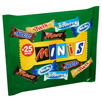 Mars Mini's Mix Chocolade uitdeelzak 500g