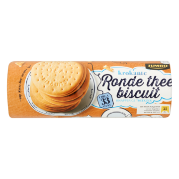 Jumbo Krokante Ronde Thee Biscuit Knapperige Theekoek 300g