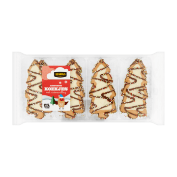Jumbo Kerstboom Koekjes met Crèmevulling 200g