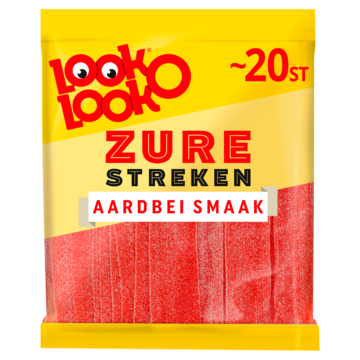 Look O Look Zure streken Uitdeel snoep Zak 200 gram Zure matten