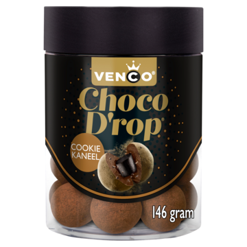 Venco Choco Drop Cookie Kaneel 146g