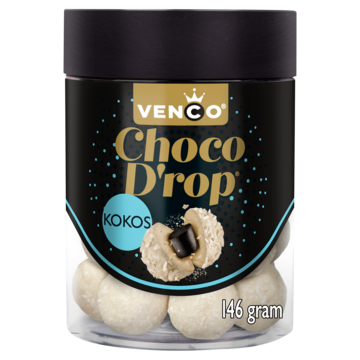 Venco Choco Drop Kokos 146g