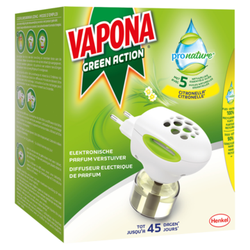 Vapona Green Action Elektronische Geur Verstuiver