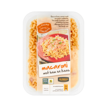Jumbo Macaroni Met Ham En Kaas 450 G Bij huismerk kopen in de aanbieding Jumbo Macaroni Met Ham En Kaas 450 G Bij huismerk kopen in de aanbieding