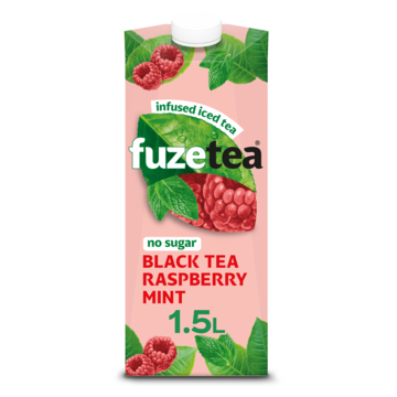 Fuze Tea Black Tea Raspberry Mint No Sugar 1, 5L