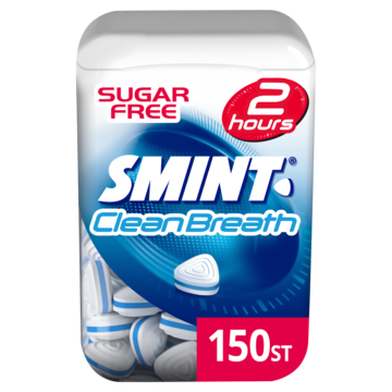 Smint CleanBreath Peppermint Sugar Free Value Pack 150 Stuks 105g