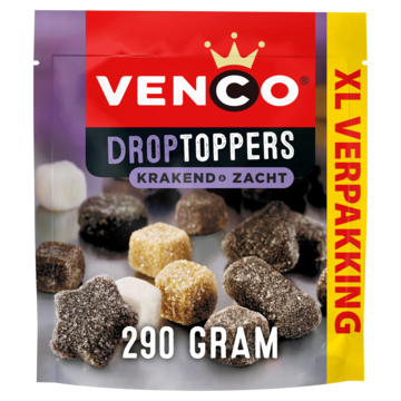 Venco Droptoppers Krakend Zacht XL Verpakking 290g