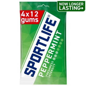 Sportlife Peppermint Sugar Free Gums 4 x 18g