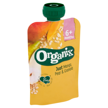 Organix Knijpfruit Mango, peer & granola 6mnd