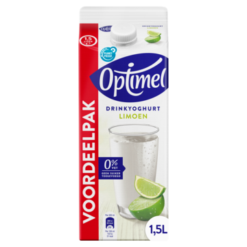 Optimel Drinkyoghurt limoen 0% vet 1. 5L