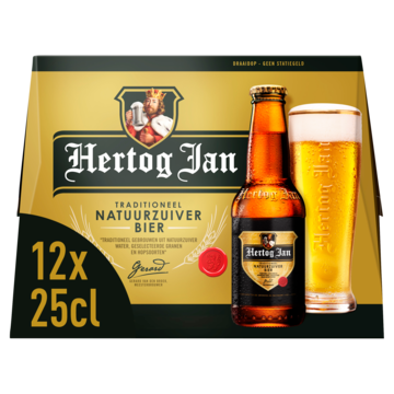 Hertog Jan Pilsener Natuurzuiver Bier Flessen 12 x 25cl