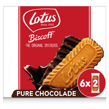 Lotus Biscoff speculoos koek pure chocolade 162g