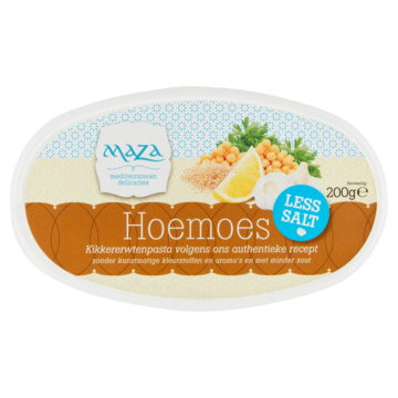 Maza Hoemoes Less Salt 200g