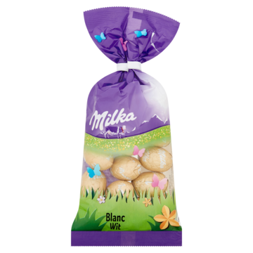 Milka chocolade paaseitjes Wit 100g