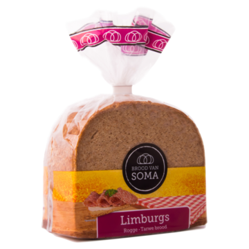 Brood van Soma Limburgs bruin rogge-tarwebrood 400g