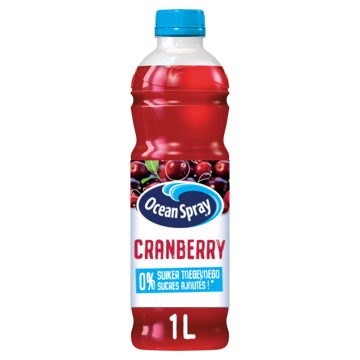 Ocean Spray Cranberry 0% Suiker Toegevoegd 1L