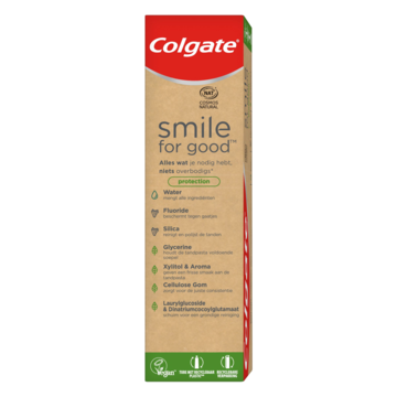 Colgate Smile for Good Protection Vegan Tandpasta 75ml bestellen? Drogisterij — Jumbo Supermarkten
