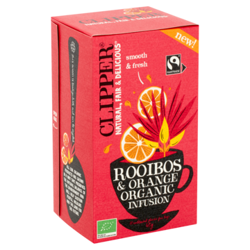 Clipper Rooibos & Orange Organic Infusion 20 Stuks