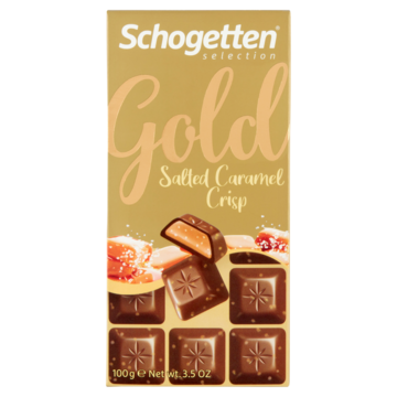 Schogetten Selection Gold Salted Caramel Crisp 100g