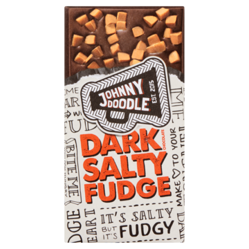 Johnny Doodle Dark Chocolate Salty Fudge 150g
