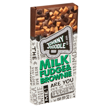 Johnny Doodle Milk Chocolate Fudge & Brownie 150g