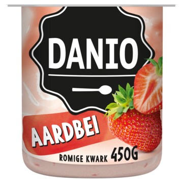 Danio Romige Kwark Aardbei 450g