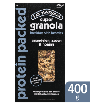 Eat Natural Super Granola Amandelen Zaden Honing 400g
