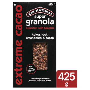 Eat Natural Super Granola Kokosnoot Amandelen Cacao 425g