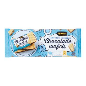 Jumbo Chocolade Wafels 5 x 25g