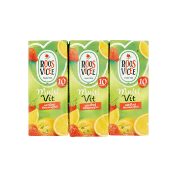 Roosvicee Fruitig Drankje Aardbei 6 x 200ml