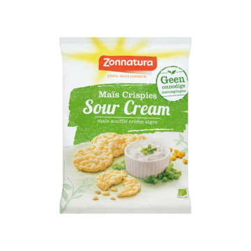 Zonnatura Maïs Crispies Sour Cream 30g
