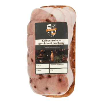 De Poelier Kalkoenrollade Gevuld met Cranberry 0, 800kg