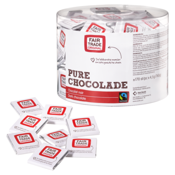 Fair Trade Original Pure Chocolade 170 x 4, 5g