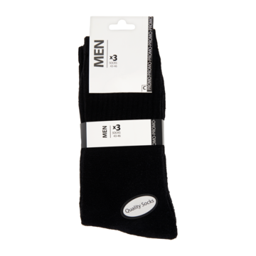 Smartwares Men Zwart 43-46 3 Socks