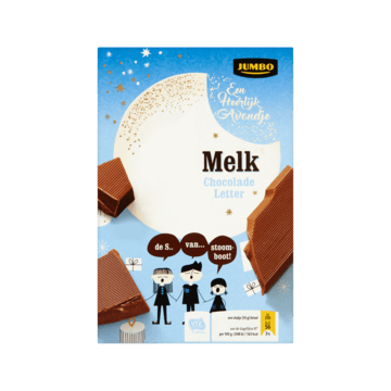Jumbo Chocoladeletter Melk Letter W 135g